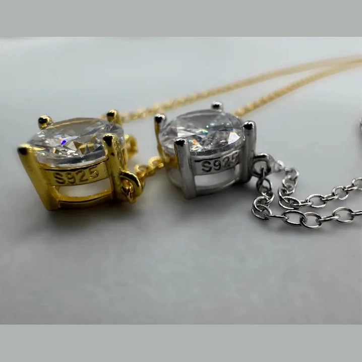 Floating Solitaire Women’s Necklace